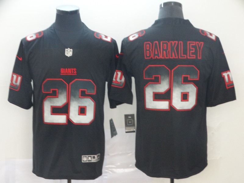 Men's New York Giants #26 Saquon Barkley Black Authentic Jersey